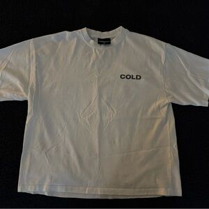 Cold Logo White Short Sleeve Tee by Cold Laundry